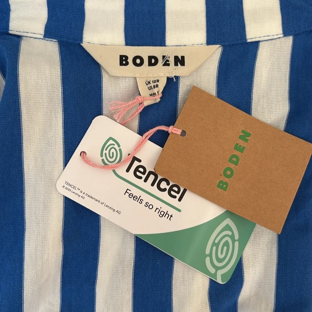 NWT Boden Jersey Libby Midi Shirt Dress Sz 8 - Picture 12 of 12